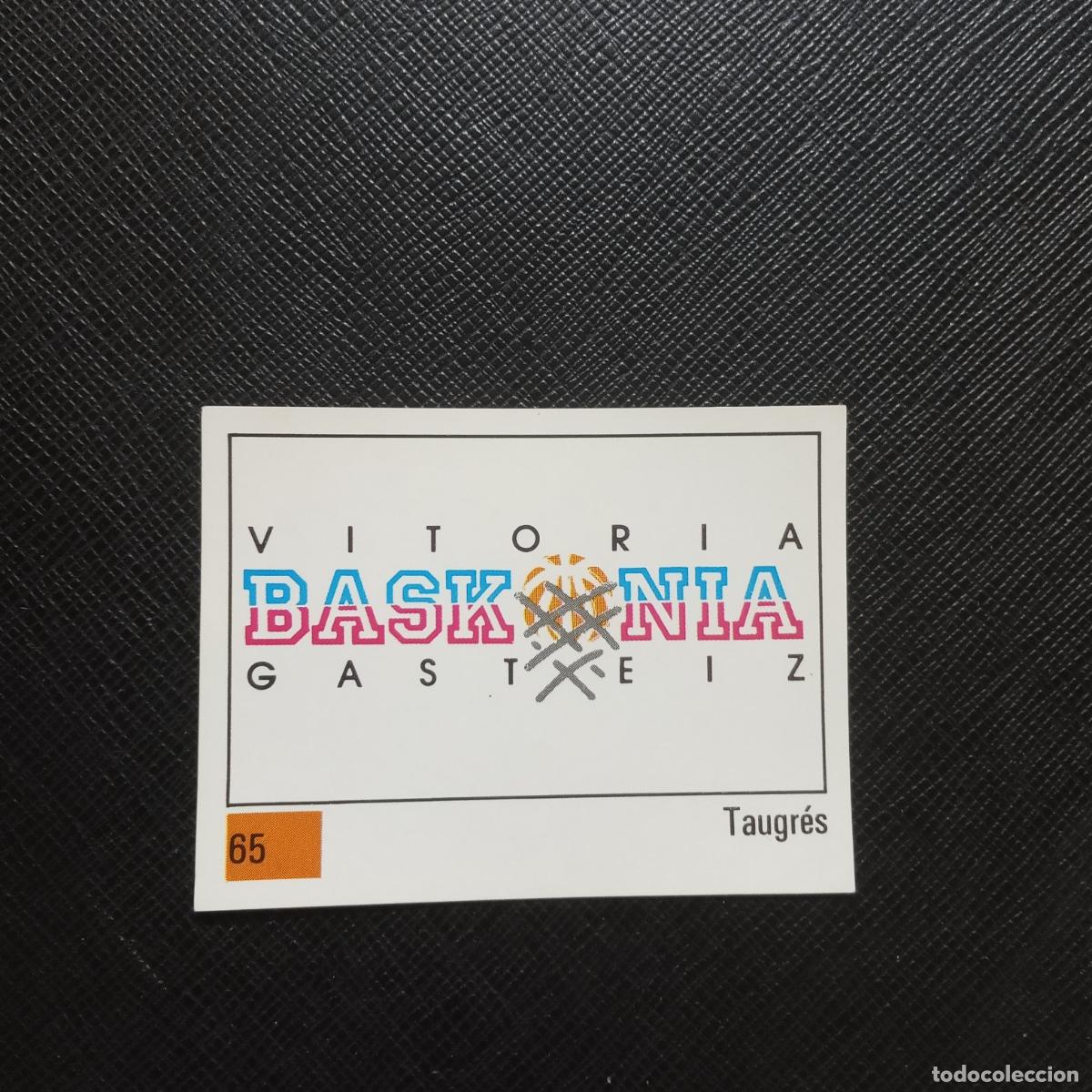 Coleccionismo deportivo: 65 ESCUDO TAUGRES PANINI BASKET 90 LIGA ACB BALONCESTO 1990 - SIN PEGAR - A199 PG73 B