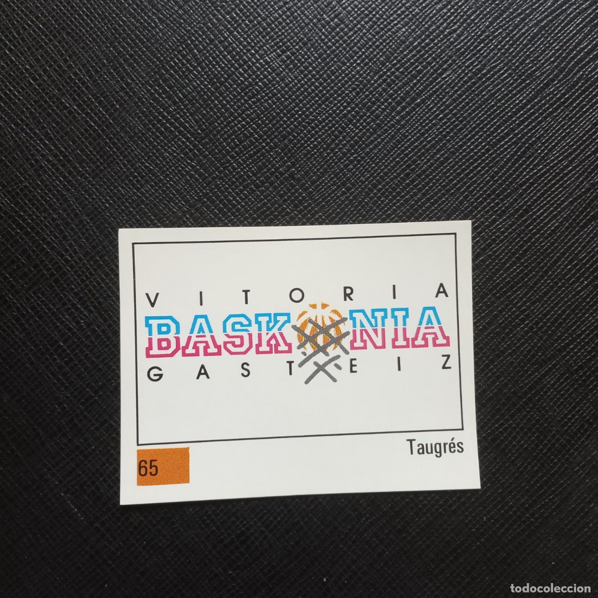 Coleccionismo deportivo: 65 ESCUDO TAUGRES PANINI BASKET 90 LIGA ACB BALONCESTO 1990 - SIN PEGAR - A199 PG82