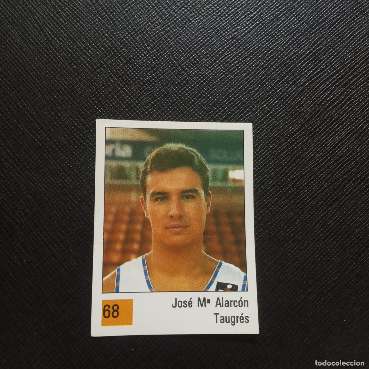 Coleccionismo deportivo: 68 JOSE M ALARCON TAUGRES PANINI BASKET 90 LIGA ACB BALONCESTO 1990 - SIN PEGAR - A199 PG73 B