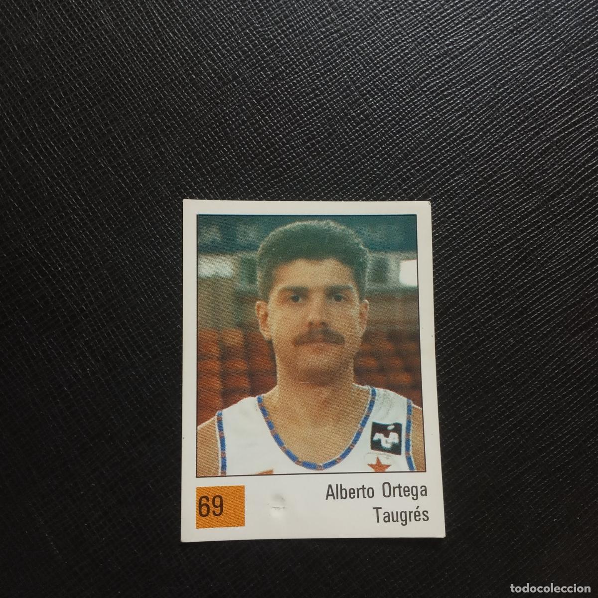 Coleccionismo deportivo: 69 ALBERTO ORTEGA TAUGRES PANINI BASKET 90 LIGA ACB BALONCESTO 1990 - SIN PEGAR - A199 PG73