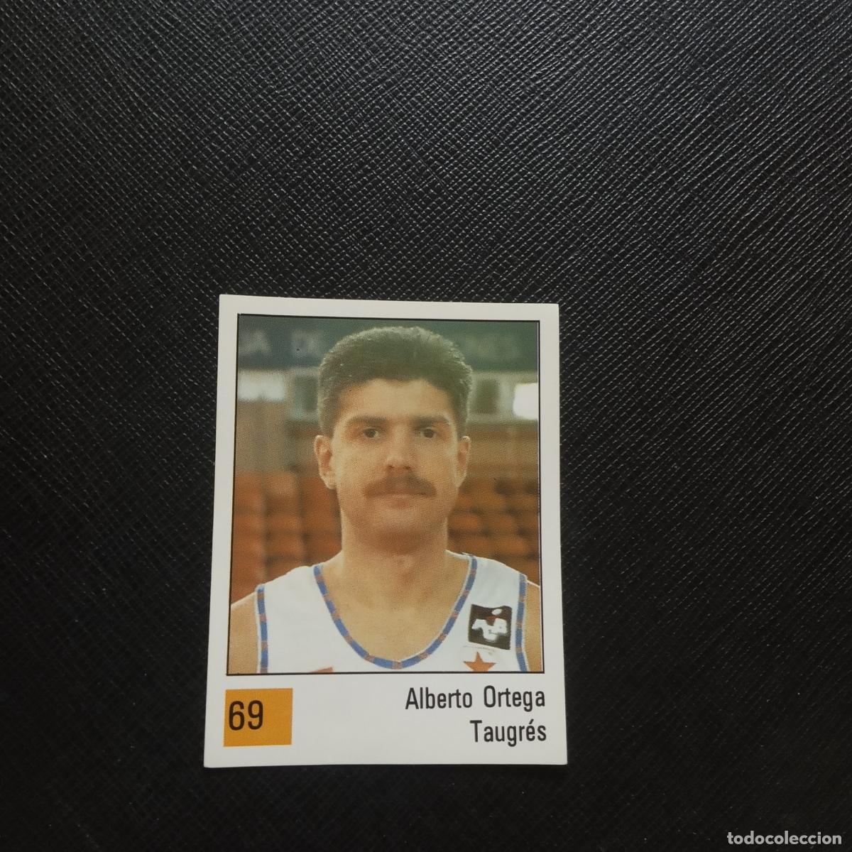 Coleccionismo deportivo: 69 ALBERTO ORTEGA TAUGRES PANINI BASKET 90 LIGA ACB BALONCESTO 1990 - SIN PEGAR - A199 PG73 B