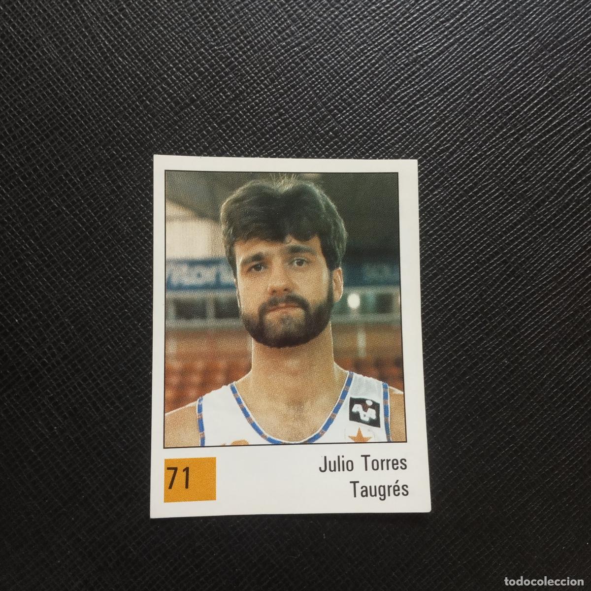 Coleccionismo deportivo: 71 JULIO TORRES TAUGRES PANINI BASKET 90 LIGA ACB BALONCESTO 1990 - SIN PEGAR - A199 PG82