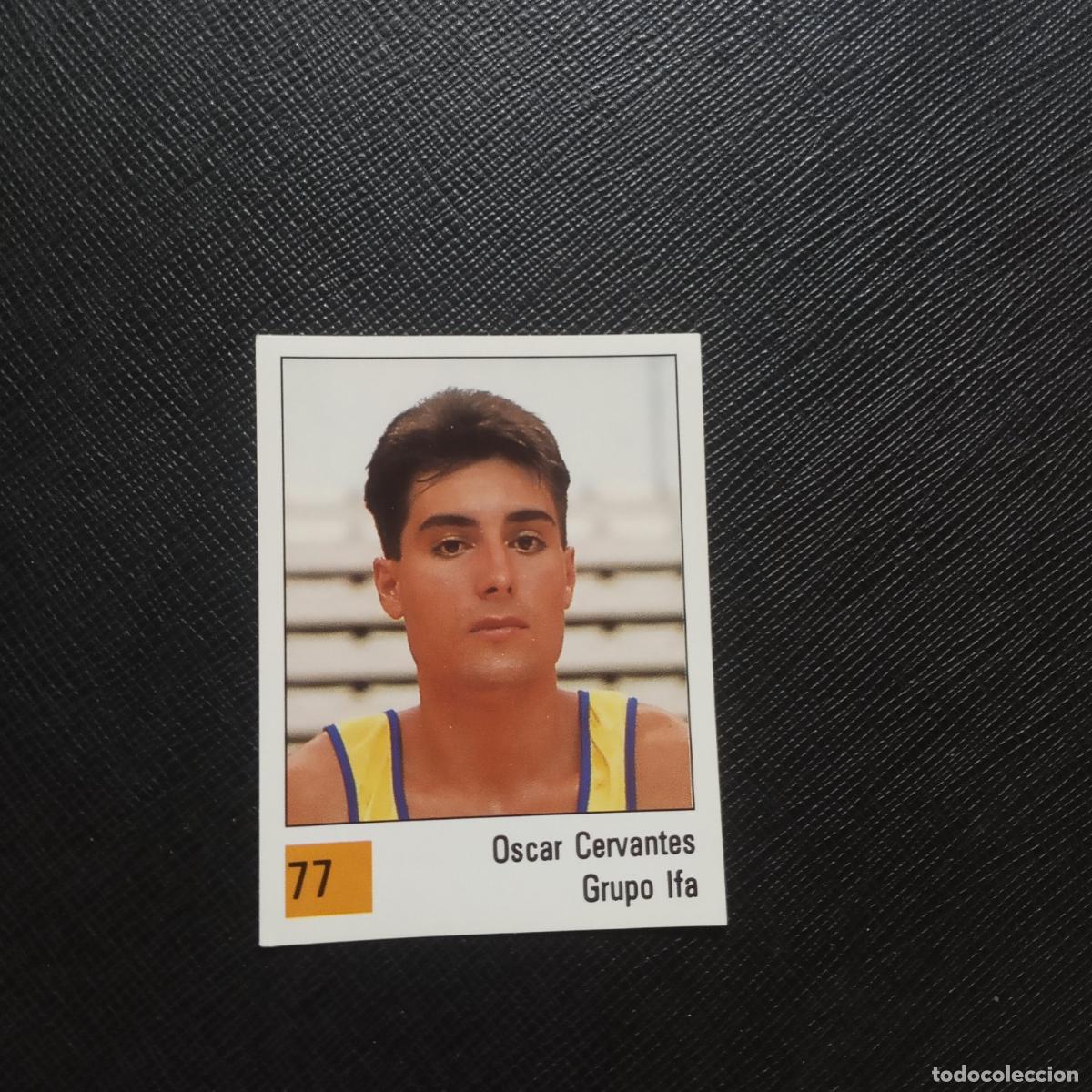Collezionismo sportivo: 77 OSCAR CERVANTES GRUPO IFA PANINI BASKET 90 LIGA ACB BALONCESTO 1990 - SIN PEGAR - A199 PG82