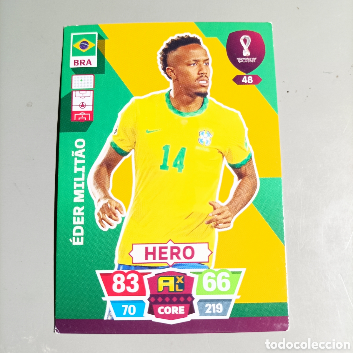 Sammelleidenschaft Sport: Adrenalyn FIFA World Cup Qatar 2022 panini Militao n&deg; 48 Brasil