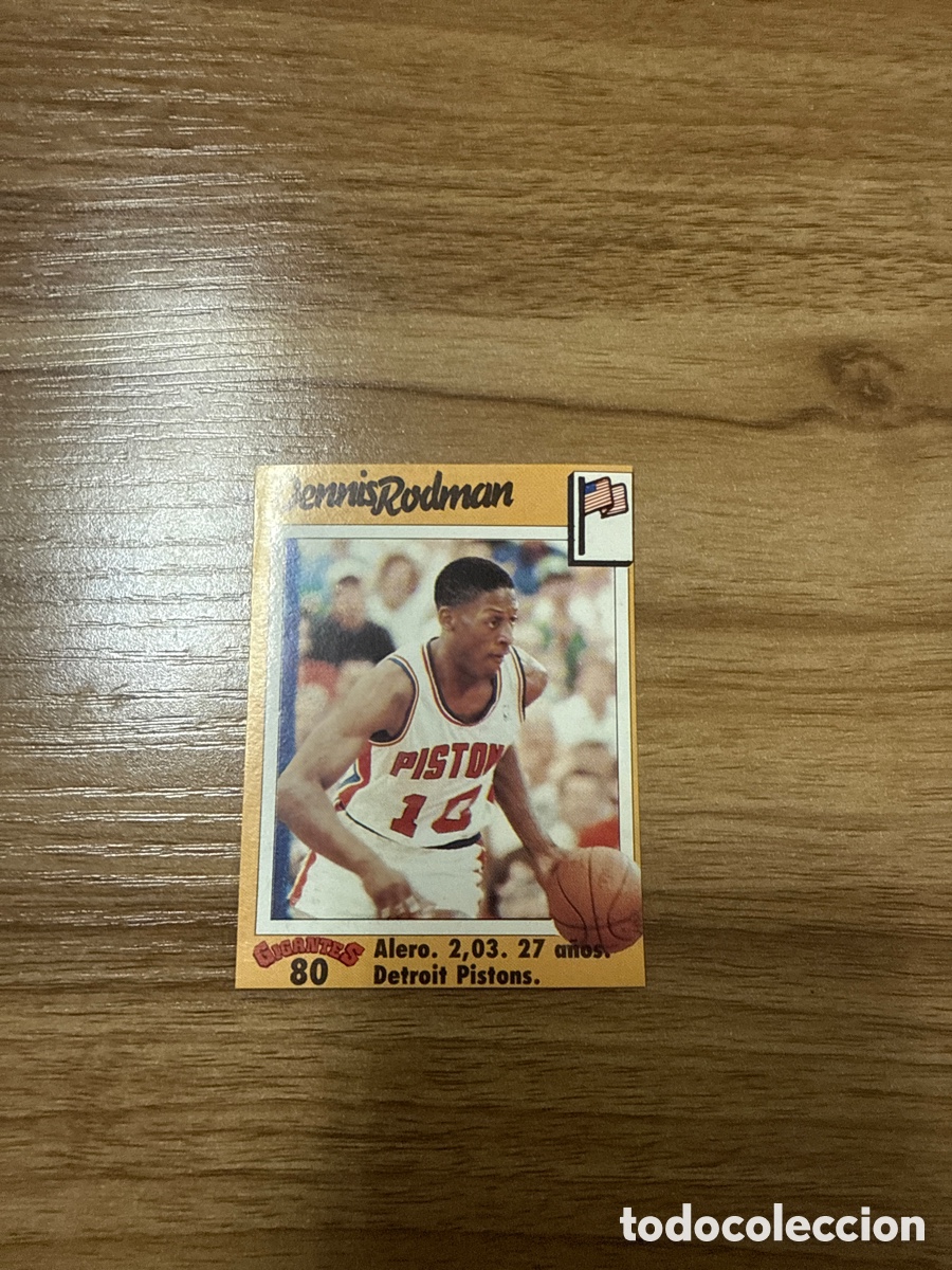 Coleccionismo deportivo: 1989 DENNIS RODMAN N&ordm; 80 GIGANTES DEL BASKET SIN PEGAR