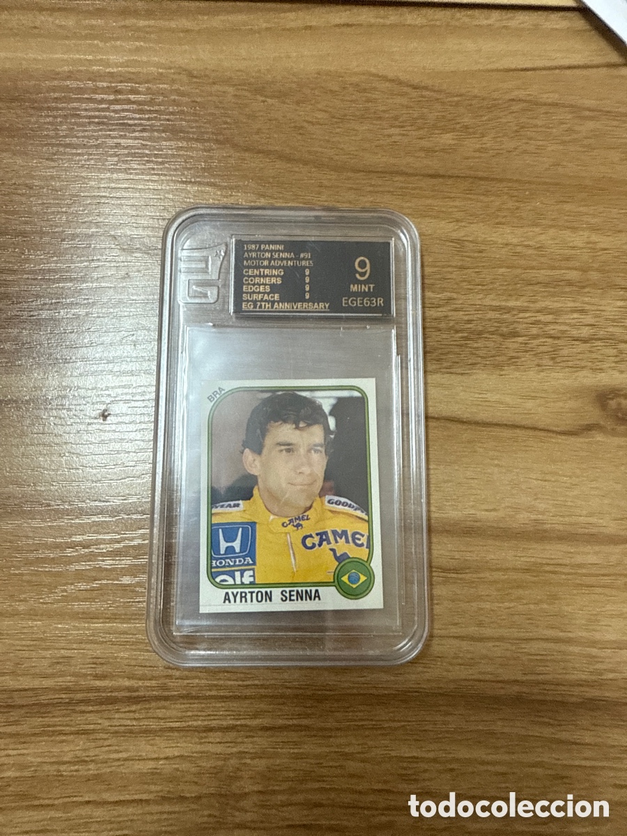 Coleccionismo deportivo: 1987 AYRTON SENNA N&ordm; 91 PANINI MOTOR ADVENTURES EG 9