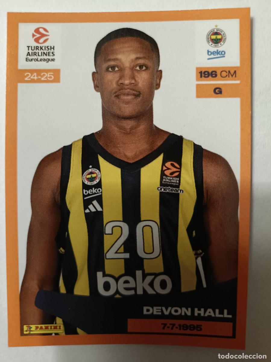 Colecionismo desportivo: #207 DEVON HALL FENERBAHCE S.K. EUROLEAGUE PANINI STICKER 2024/2025