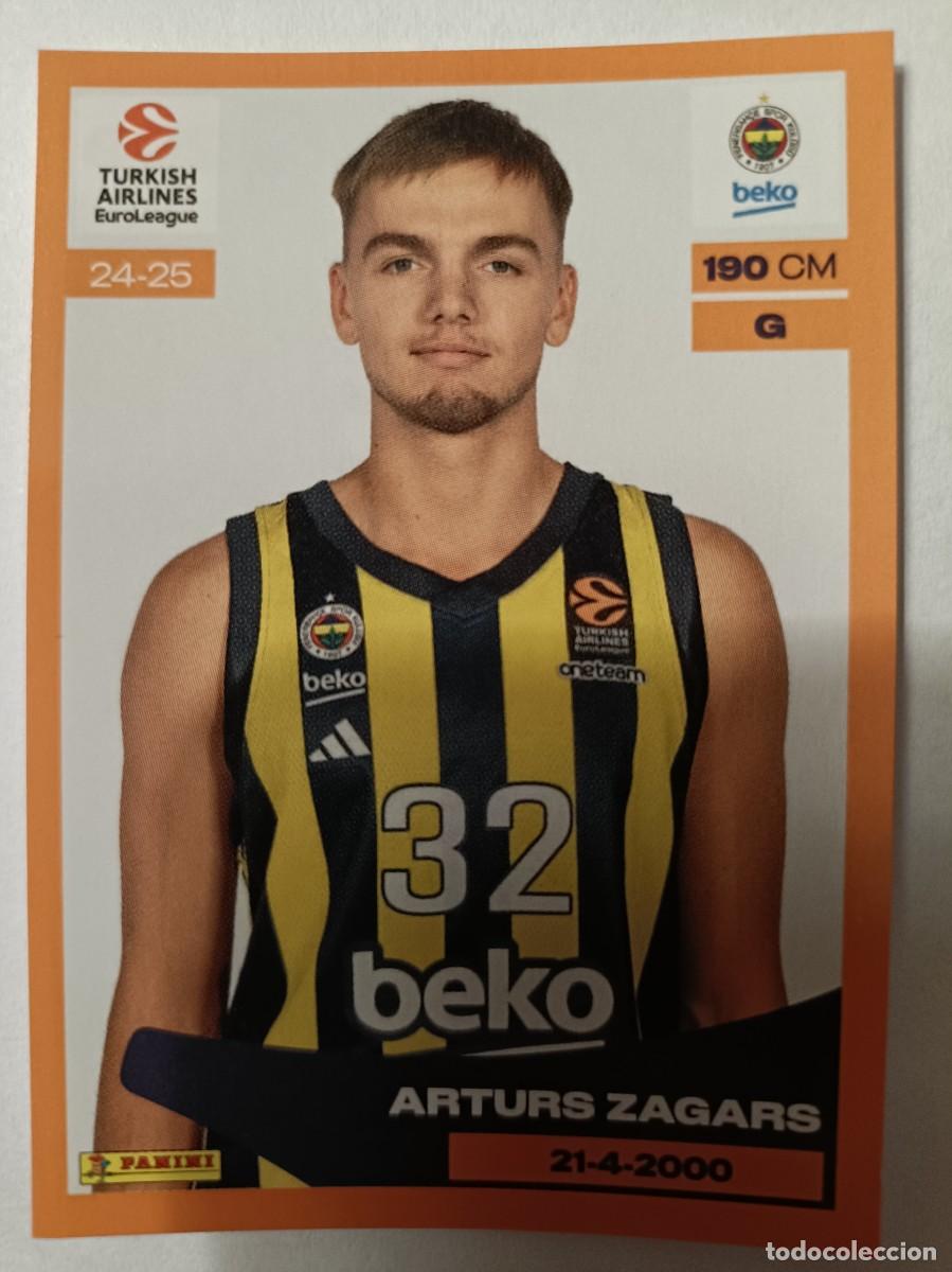 Colecionismo desportivo: #209 ARTURS ZAGARS FENERBAHCE S.K. EUROLEAGUE PANINI STICKER 2024/2025