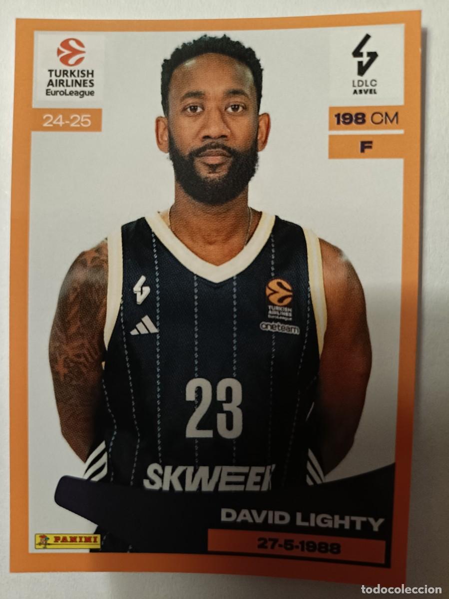 Sammelleidenschaft Sport: #226 DAVID LIGHTY ASVEL VILLEURBANNE EUROLEAGUE PANINI STICKER 2024/2025