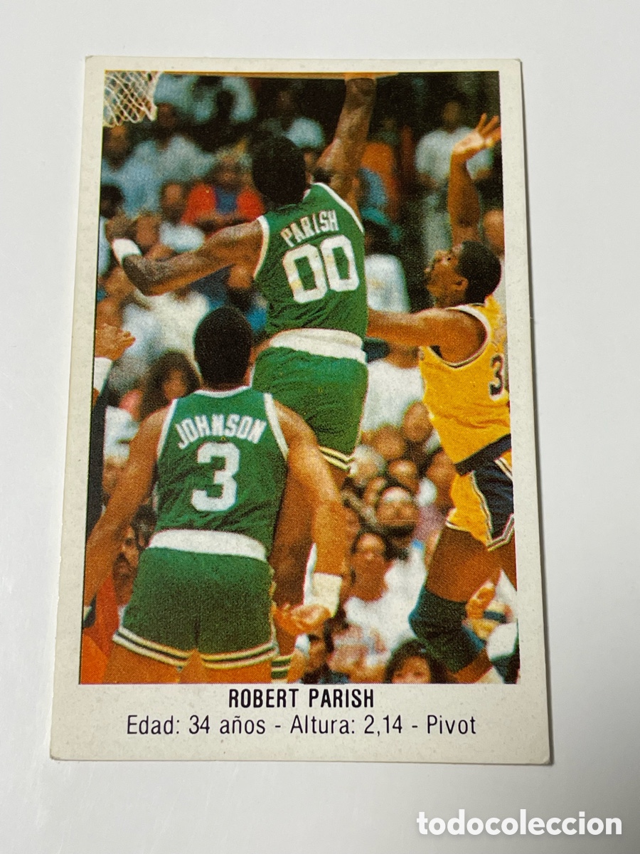 Sammelleidenschaft Sport: Cromo Robert Parish Boston Celtics colecci&oacute;n Merchante 1988 #165