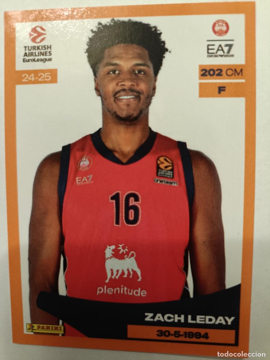 Sports collectibles: #162 ZACH LEDAY OLIMPIA MILAN EUROLEAGUE STICKER 24/25 PANINI