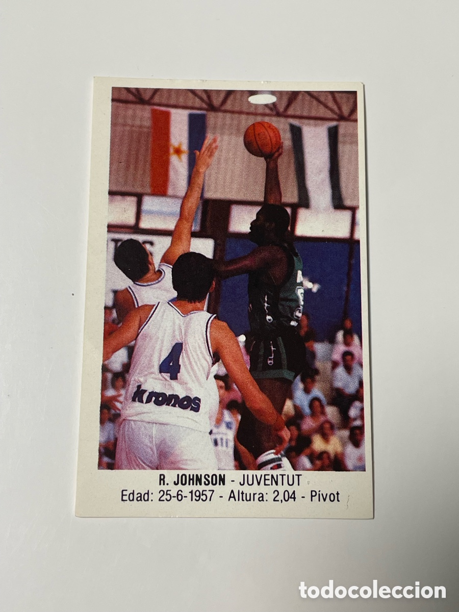 Sports collectibles: Reggie Johnson Joventut Badalona 1987/88 colecci&oacute;n Merchante #89