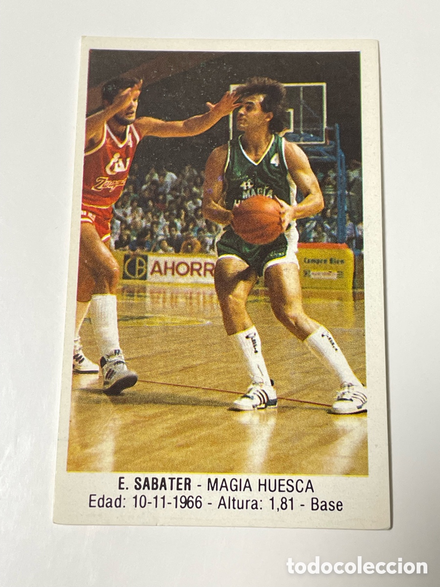 Sports collectibles: Edu Sabater Magia Huesca 1987/88 colecci&oacute;n Merchante #78
