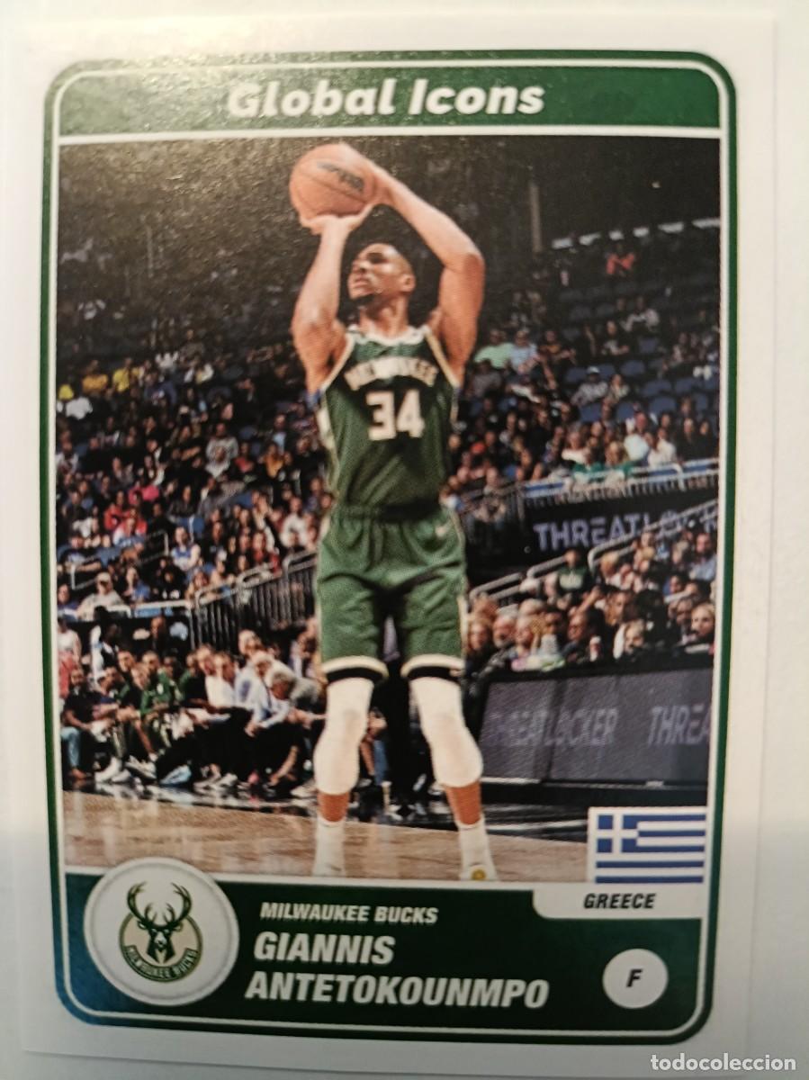 Coleccionismo deportivo: #62 GIANNIS ANTETOKOUNMPO MILWAUKEE BUCKS GLOBAL ICONS NBA 2023 PANINI