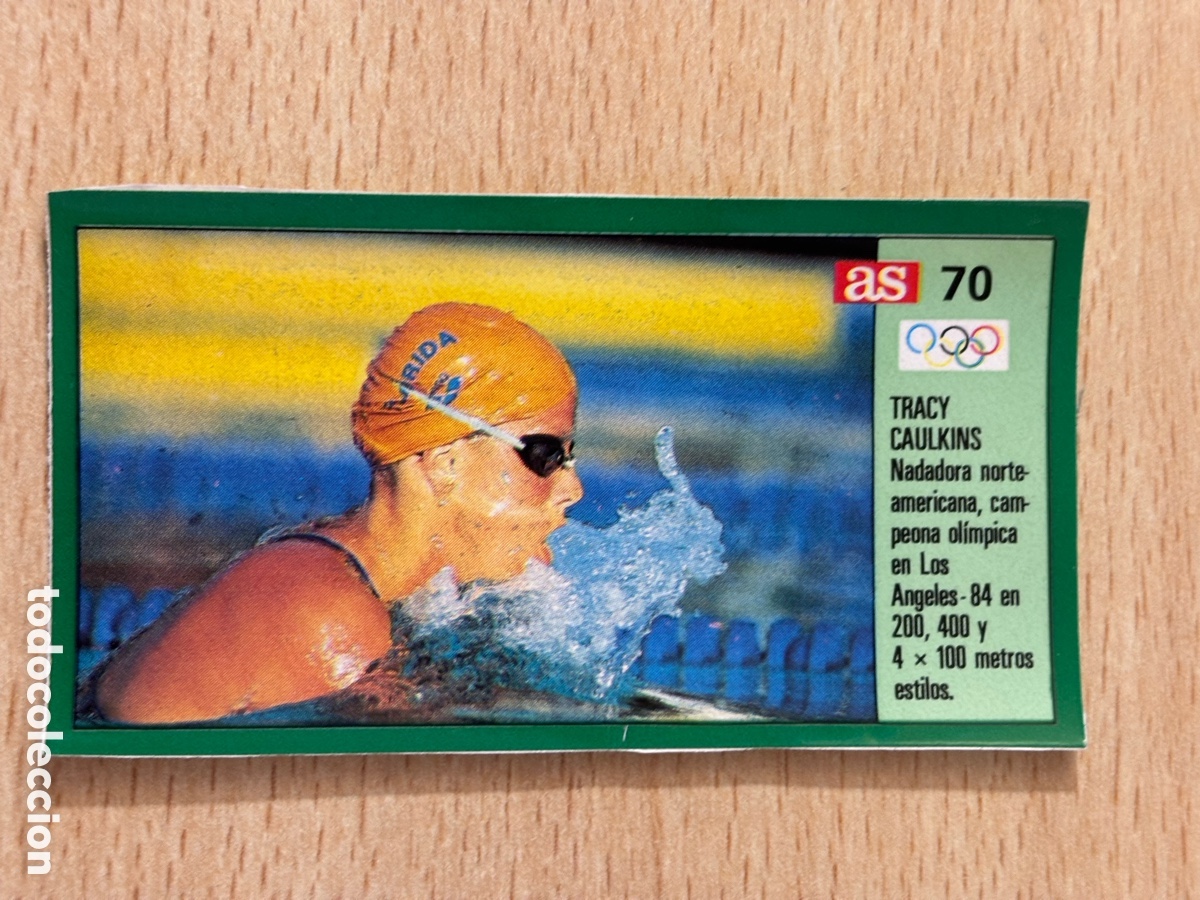 Sammelleidenschaft Sport: # 70 Tracy Caulkins USA Nataci&oacute;n Ases Ol&iacute;mpicos 1988 sin pegar