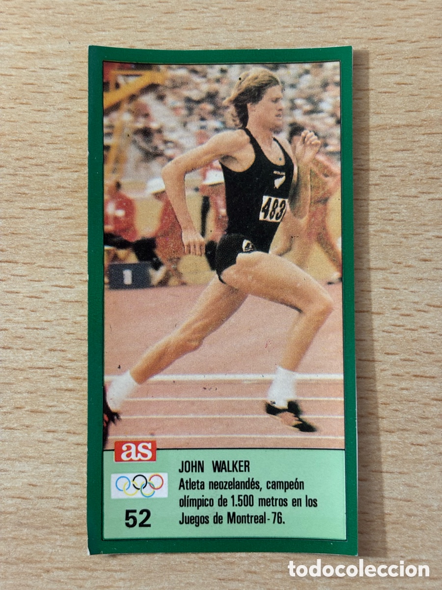 Sammelleidenschaft Sport: # 52 John Walker Nueva Zelanda Atletismo Ases Ol&iacute;mpicos 1988 sin pegar