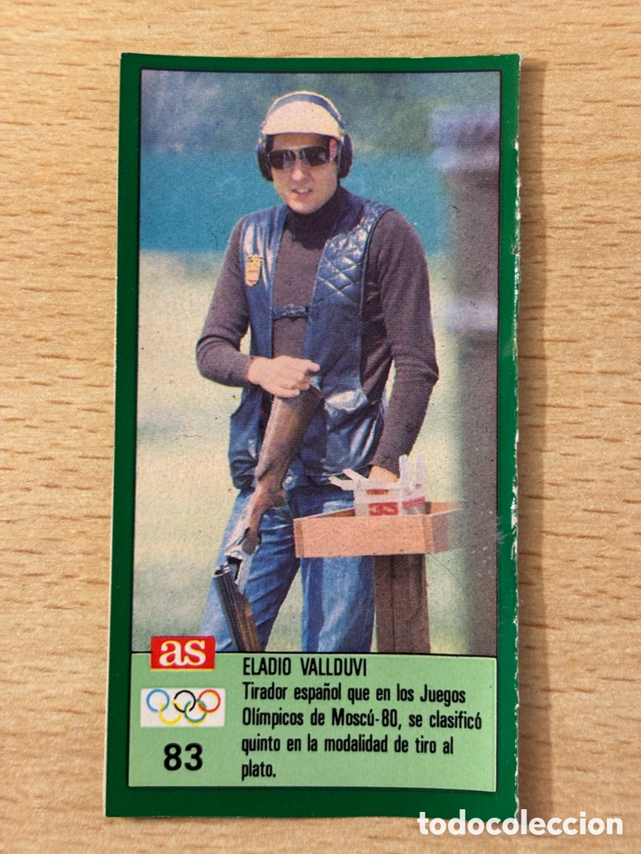Sammelleidenschaft Sport: # 83 Eladio Vallduvi Espa&ntilde;a Tiro Ases Ol&iacute;mpicos 1988 sin pegar