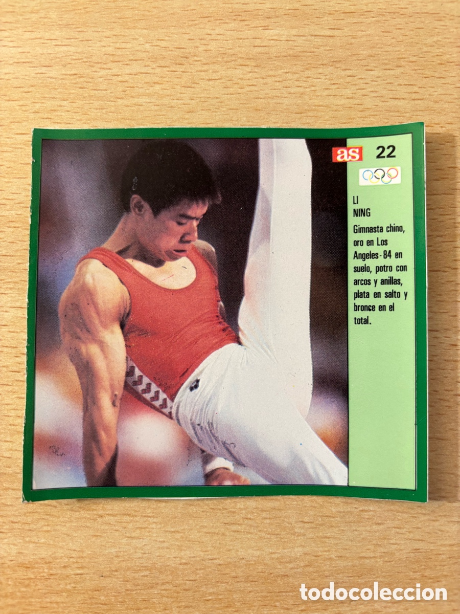 Sammelleidenschaft Sport: # 22 Li Ning China Gimnasia Ases Ol&iacute;mpicos 1988 sin pegar