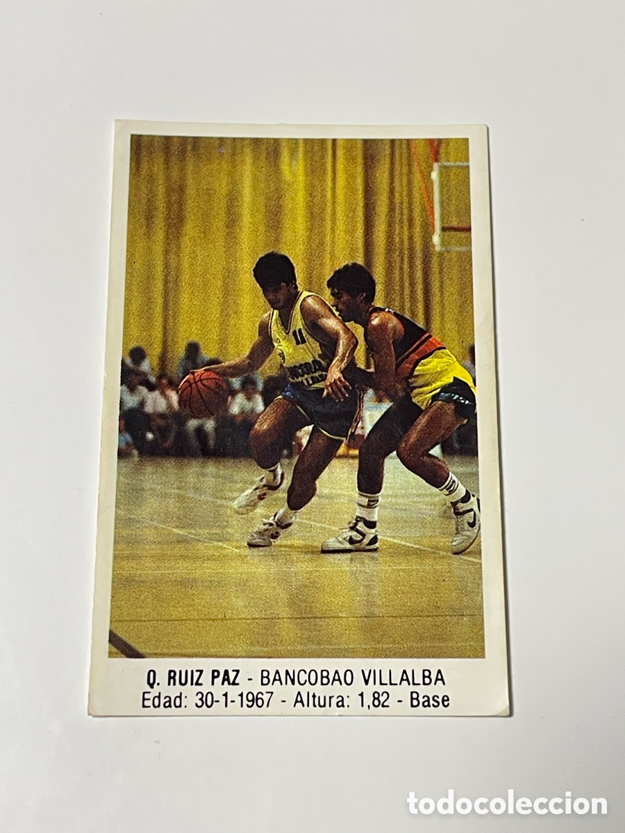Coleccionismo deportivo: Quique Ruiz Paz Bancobao Villalba 1987/88 colecci&oacute;n Merchante #1