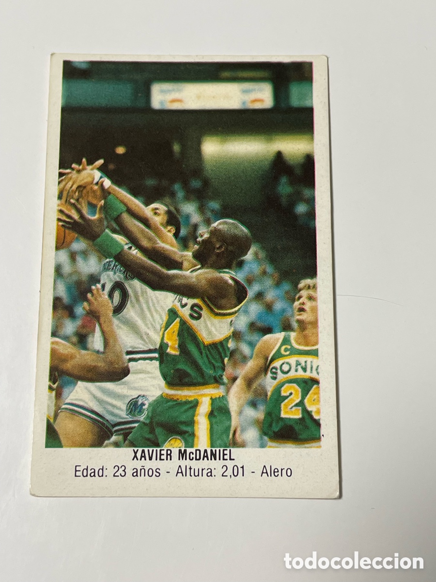 Coleccionismo deportivo: Xavier McDaniel Seattle Supersonics 1987/88 colecci&oacute;n Merchante #153