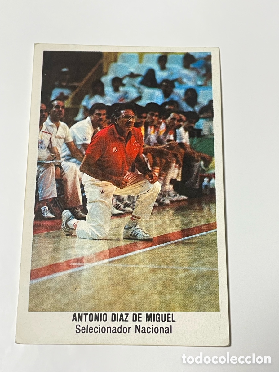 Coleccionismo deportivo: Antonio D&iacute;az Miguel selecci&oacute;n espa&ntilde;ola 1987 colecci&oacute;n Merchante #129