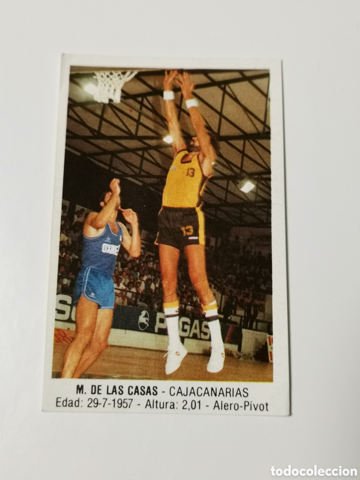 Sammelleidenschaft Sport: Manuel de las Casas Caja Canarias 1987/88 colecci&oacute;n Merchante #32