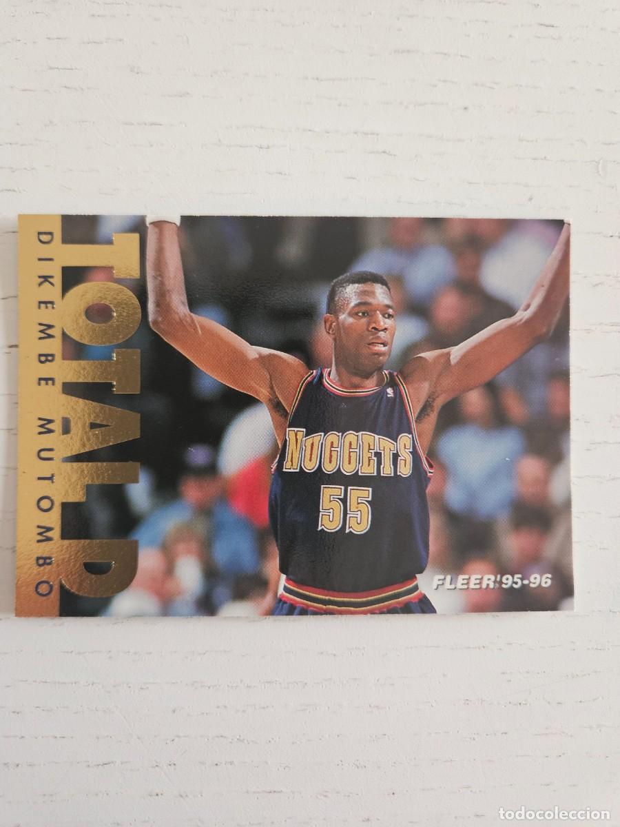 Coleccionismo deportivo: 202 DIKEMBE MUTOMBO TOTAL D DENVER NUGGETS Trading Card NBA FLEER 95 96 Cromo Carta