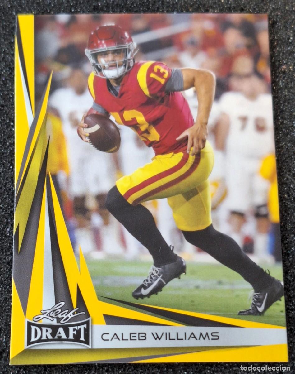 Collezionismo sportivo: Caleb Williams USC Trojans Leaf Football Rookie Rc Yellow