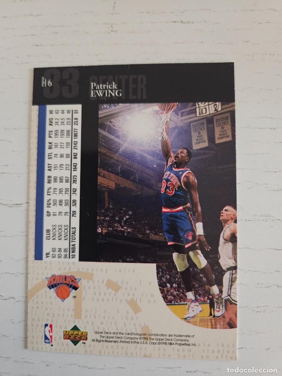 Coleccionismo deportivo: H6 Patrick Ewing Upper Deck. HALOGRAMA. - Foto 2