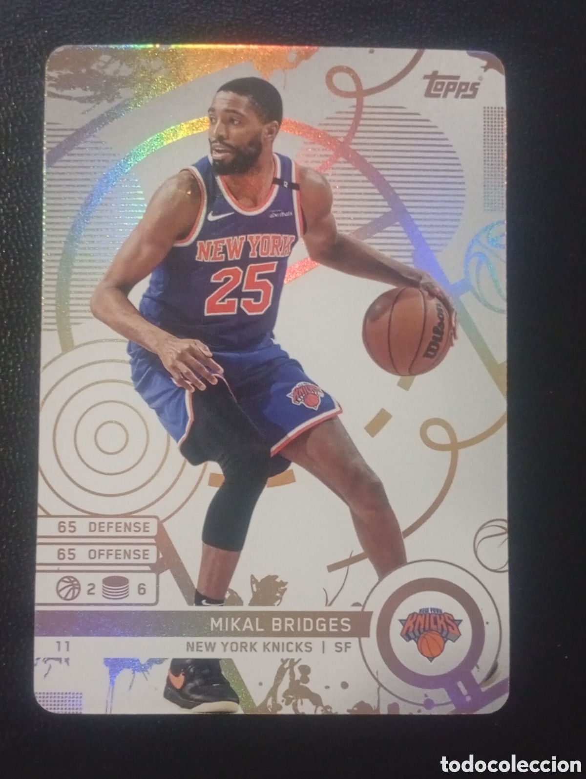Sammelleidenschaft Sport: 11 MIKAL BRIDGES KNICKS BASKET NBA TOPPS MATCH ATTAX 2024 2025 24 25 CROMOS CARDS PANINI BALONCESTO