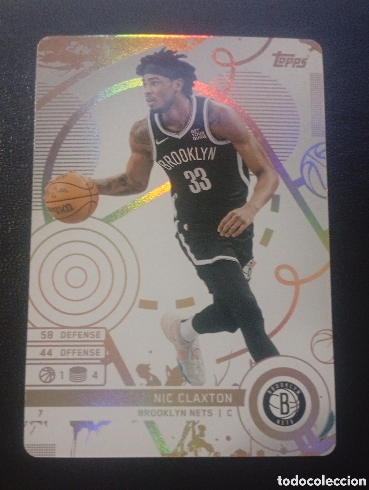 Sammelleidenschaft Sport: 7 NIC CLAXTON BROOKLYN NETS NBA TOPPS MATCH ATTAX 2024 2025 24 25 CROMOS CARDS PANINI BALONCESTO