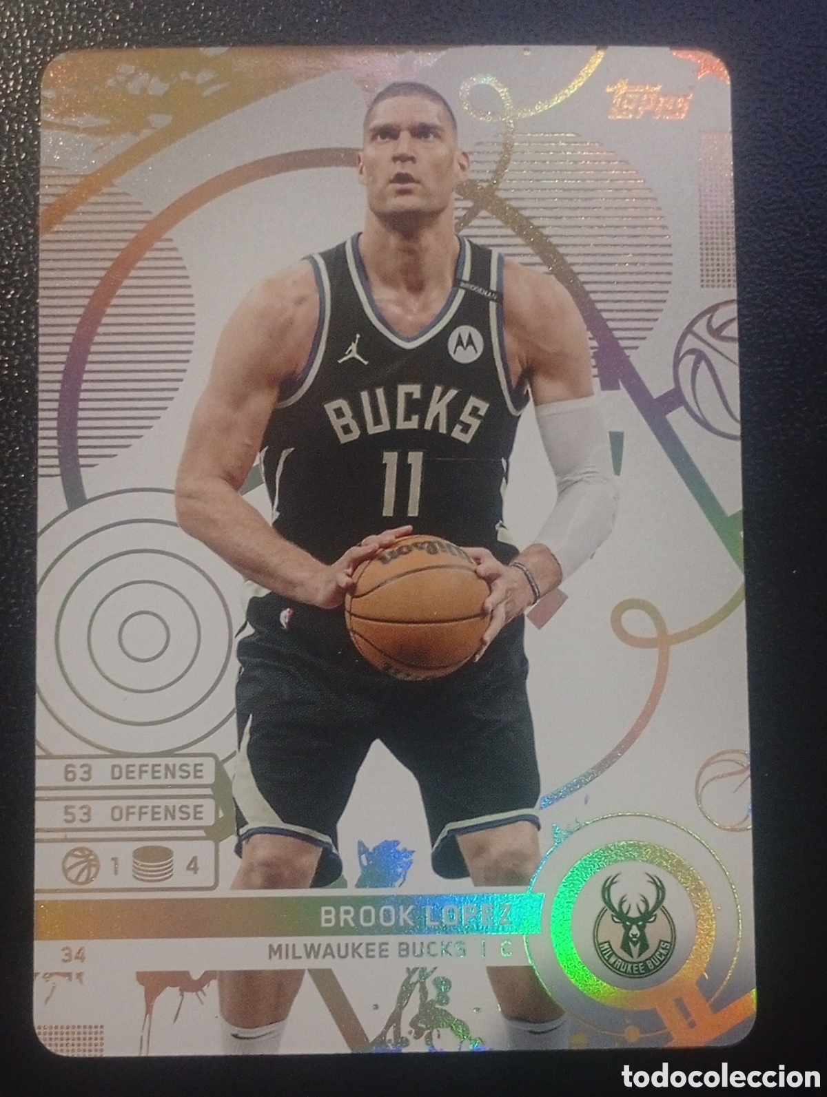 Sammelleidenschaft Sport: 34 BROOK LOPEZ MILWAUKEE BUCKS NBA TOPPS MATCH ATTAX 2024 2025 24 25 CROMOS CARDS PANINI BALONCESTO