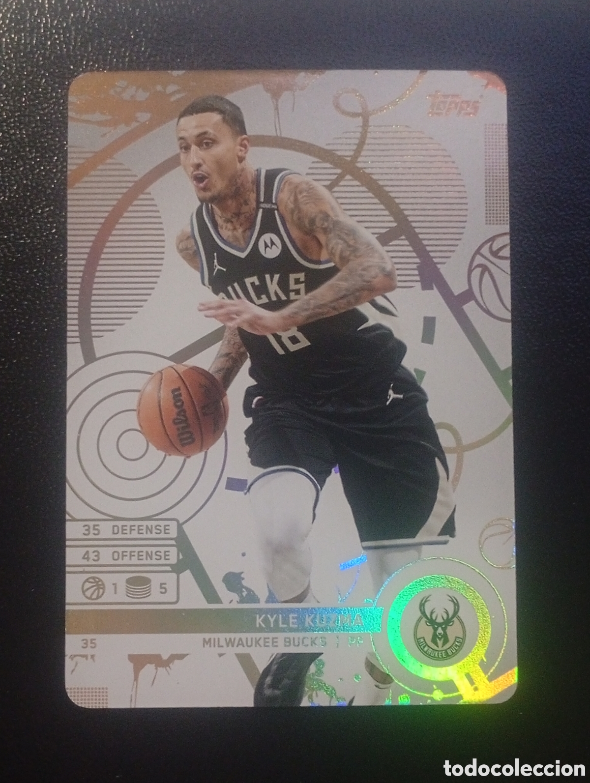 Sammelleidenschaft Sport: 35 KYLE KUZMA MILWAUKEE BUCKS NBA TOPPS MATCH ATTAX 2024 2025 24 25 CROMOS CARDS PANINI BALONCESTO