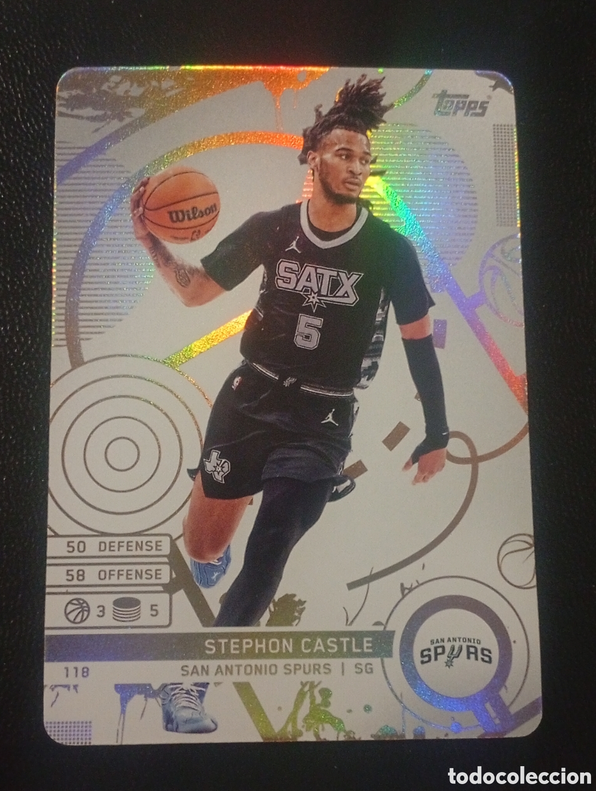 Sammelleidenschaft Sport: 118 STEPHON CASTLE ANTONIO NBA TOPPS MATCH ATTAX 2024 2025 24 25 CROMOS CARDS PANINI BALONCESTO