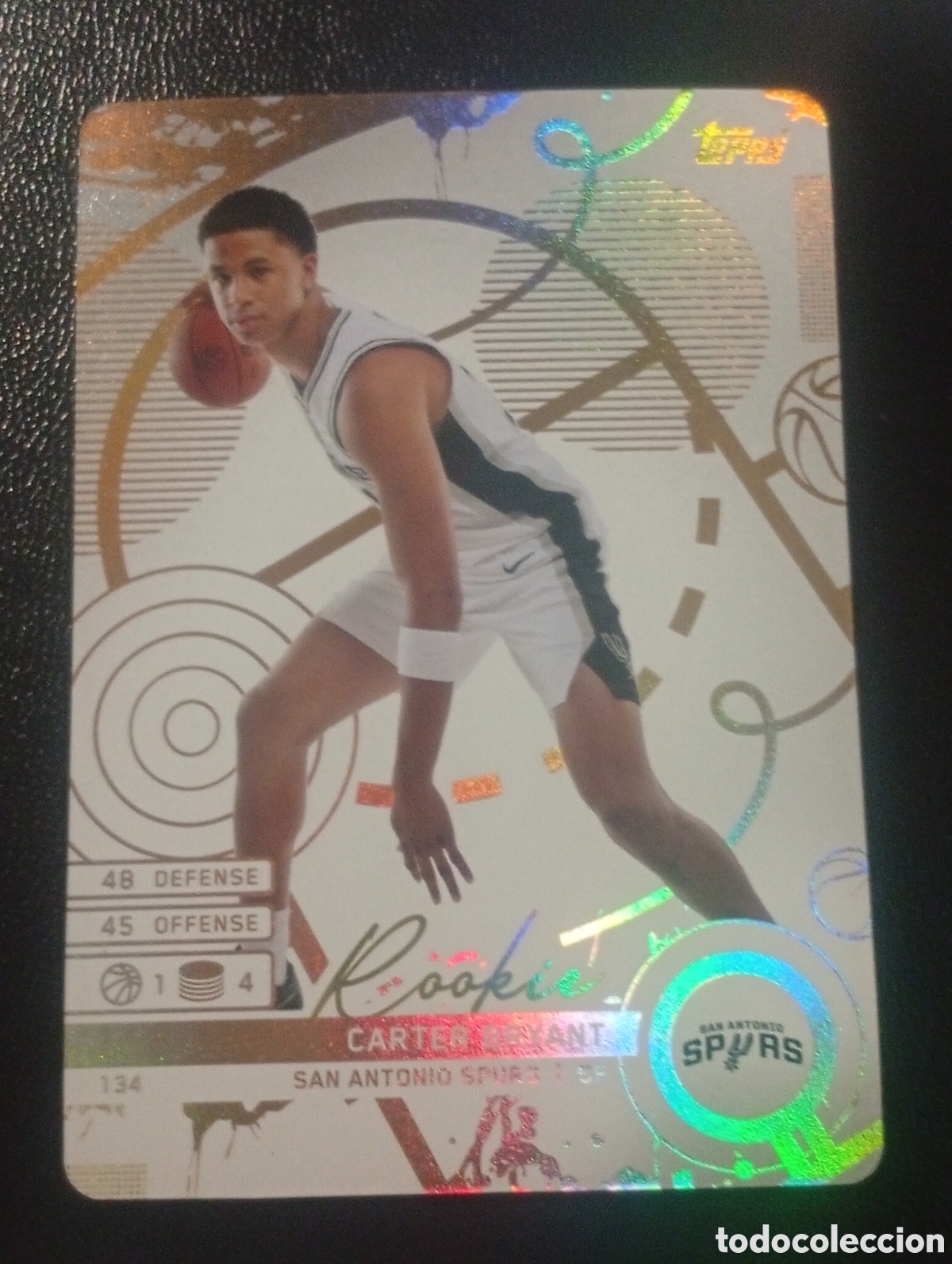 Sammelleidenschaft Sport: 134 rookie CARTER BRYANT ANTONIO SPURS NBA TOPPS MATCH ATTAX 2024 2025 24 25 CROMOS CARDS BALONCESTO