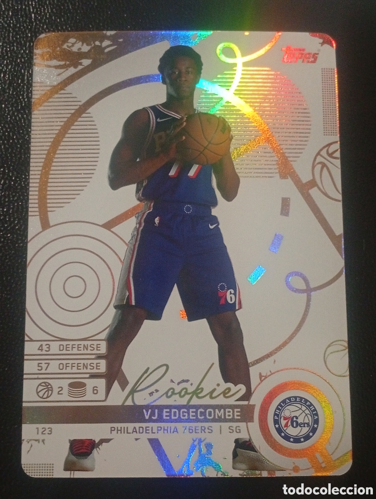 Sammelleidenschaft Sport: 123 rookie VJ EDGECOMBE PHILADELPHIA