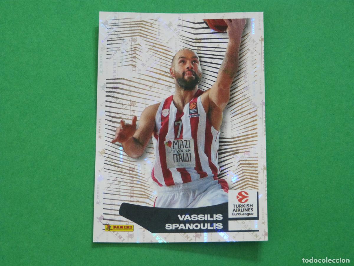 Colecionismo desportivo: CROMO BALONCESTO SPANOULIS OLYMPIACOS PIREO 18-19 SIN PEGAR N&ordm; 411 EUROLIGA 2024-2025/24-25 PANINI