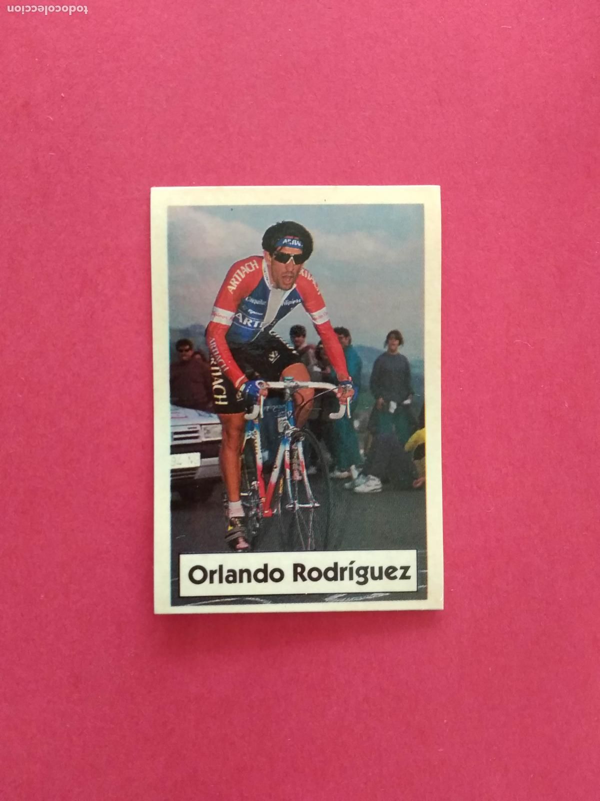Coleccionismo deportivo: CICLISMO LA VUELTA CICLISTA DE BIMBO 1994 CROMO NUNCA PEGADO ARTIACH N&ordm; 17 ORLANDO RODRIGUEZ