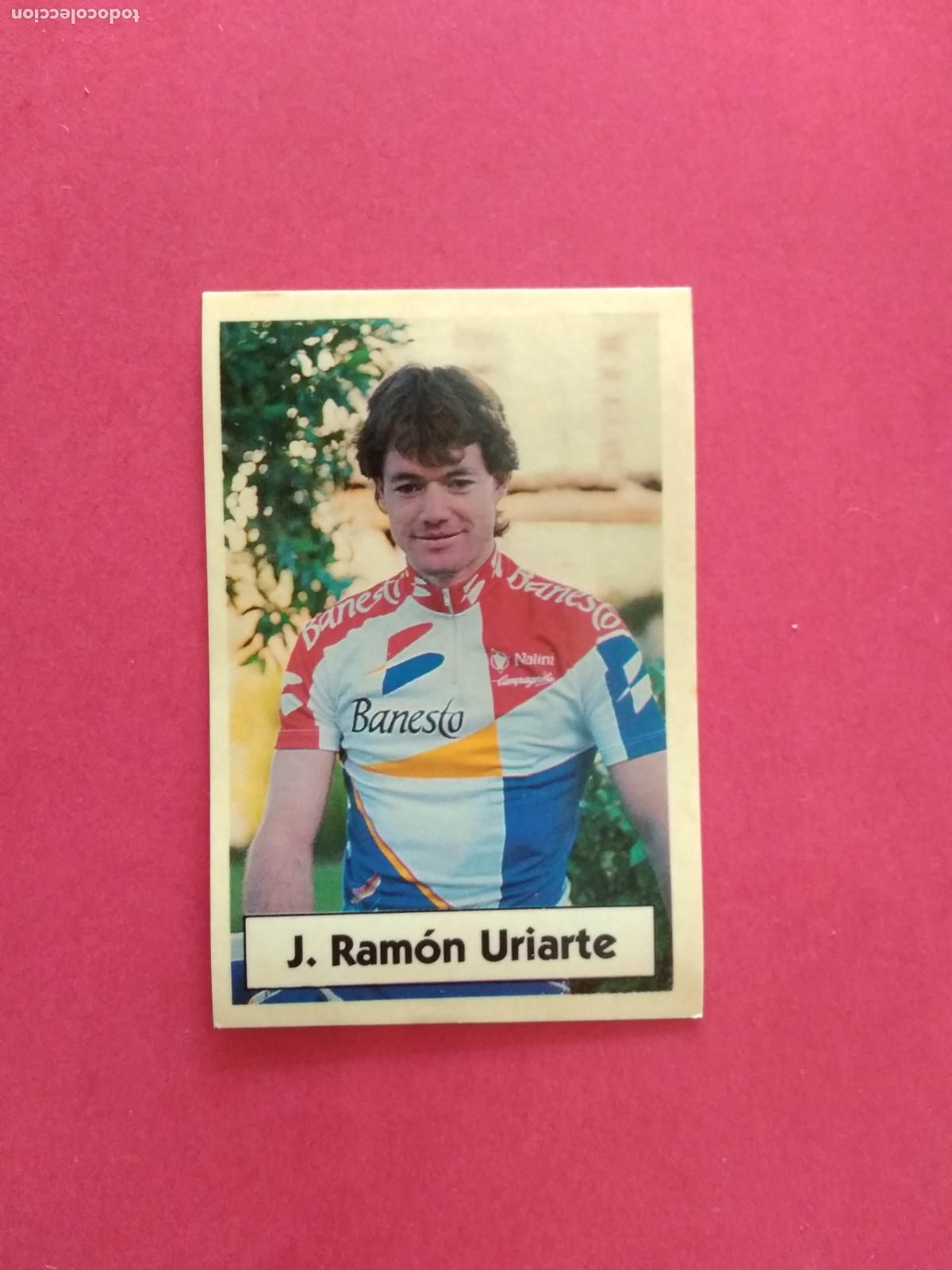 Coleccionismo deportivo: CICLISMO LA VUELTA CICLISTA DE BIMBO 1994 CROMO NUNCA PEGADO BANESTO N&ordm; 37 J RAMON URIARTE