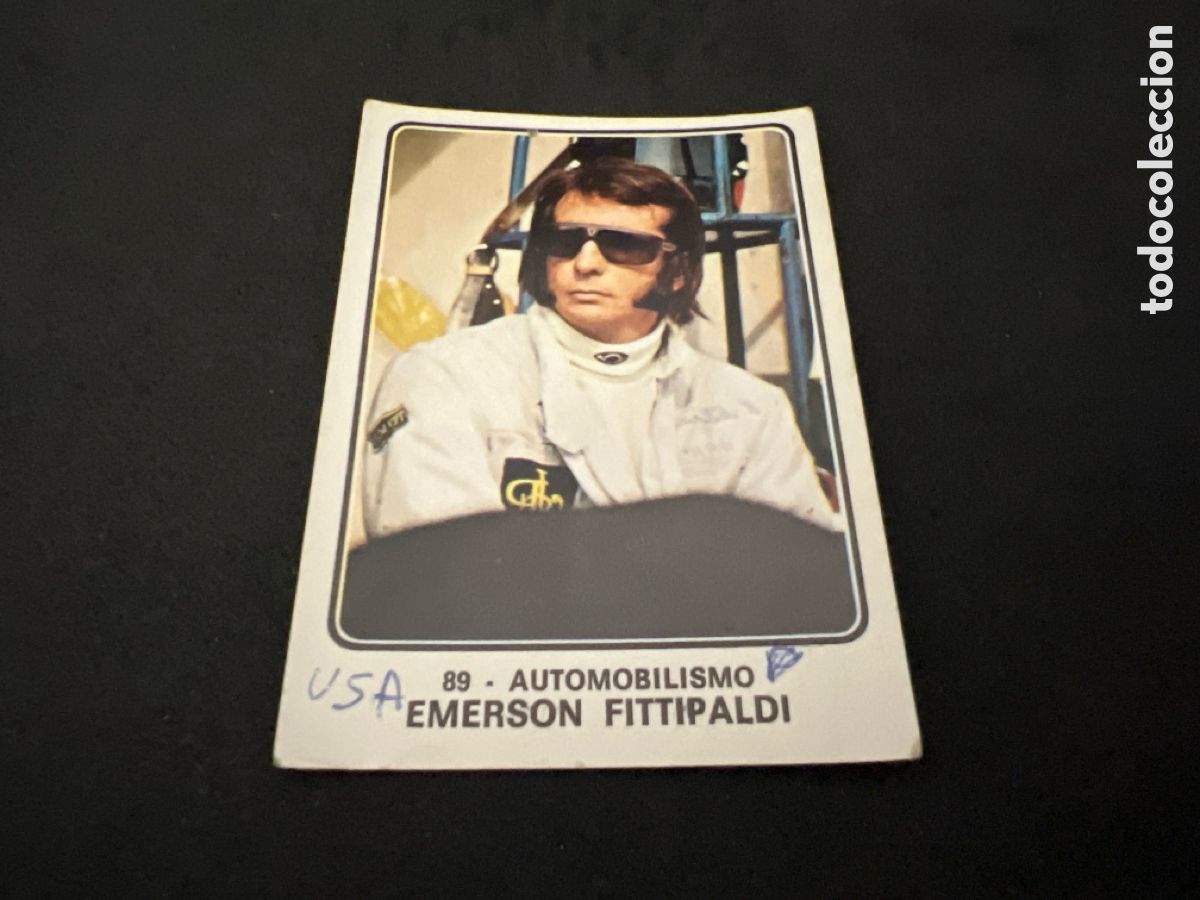 Collezionismo sportivo: 1973 EMERSON FITTIPALDI N&ordm; 89 PANINI CAMPIONI DELLO SPORT