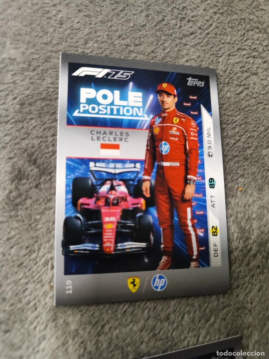 Coleccionismo deportivo: 119 TURBO ATTAX 2025 TOPPS CHARLES LECLERC POLE POSITION BASE CARD F1 FORMULA 1 25