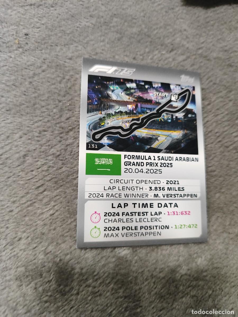 Coleccionismo deportivo: 131 TURBO ATTAX 2025 TOPPS JEDDAH CORNICHE CIRCUIT TRACK PROFILES F1 FORMULA 1 25