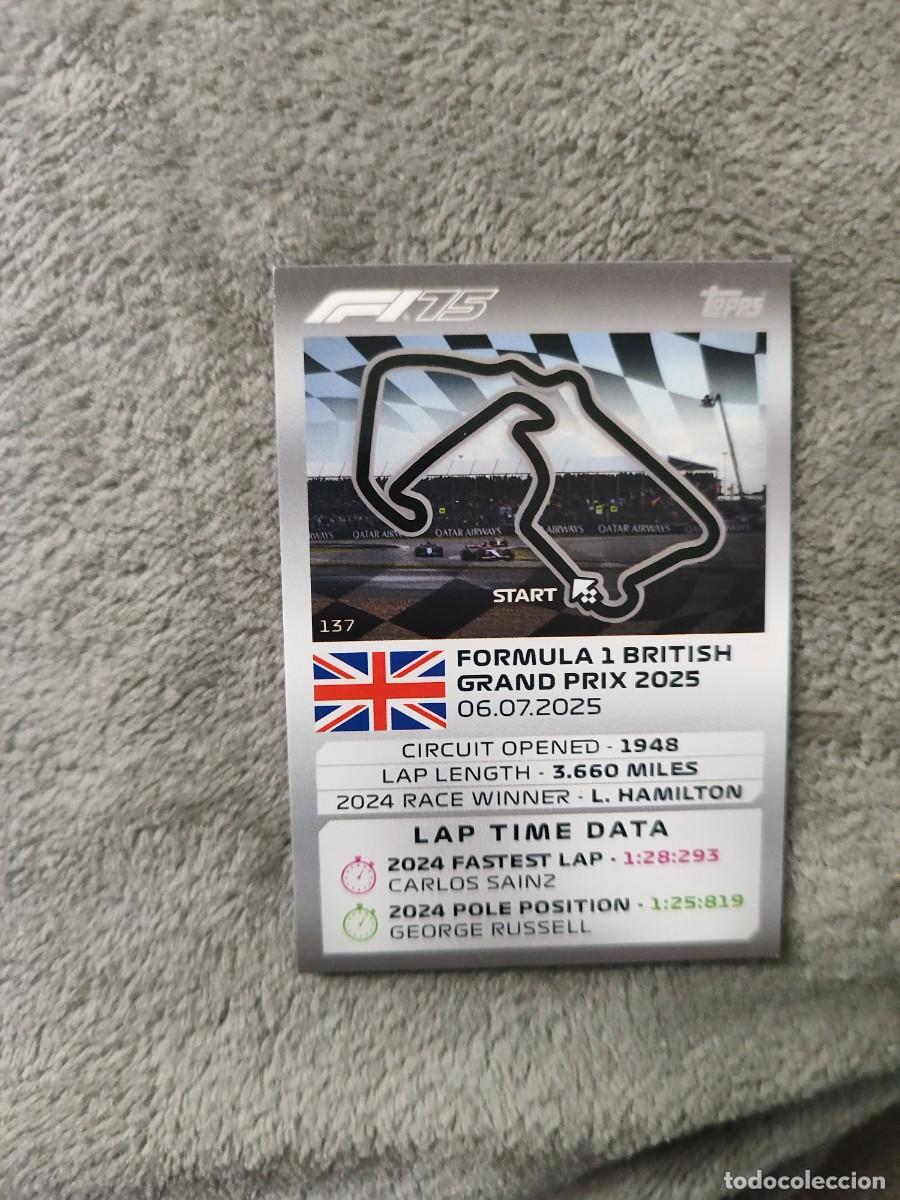 Coleccionismo deportivo: 137 TURBO ATTAX 2025 TOPPS SILVERSTONE CIRCUIT TRACK PROFILES F1 FORMULA 1 25