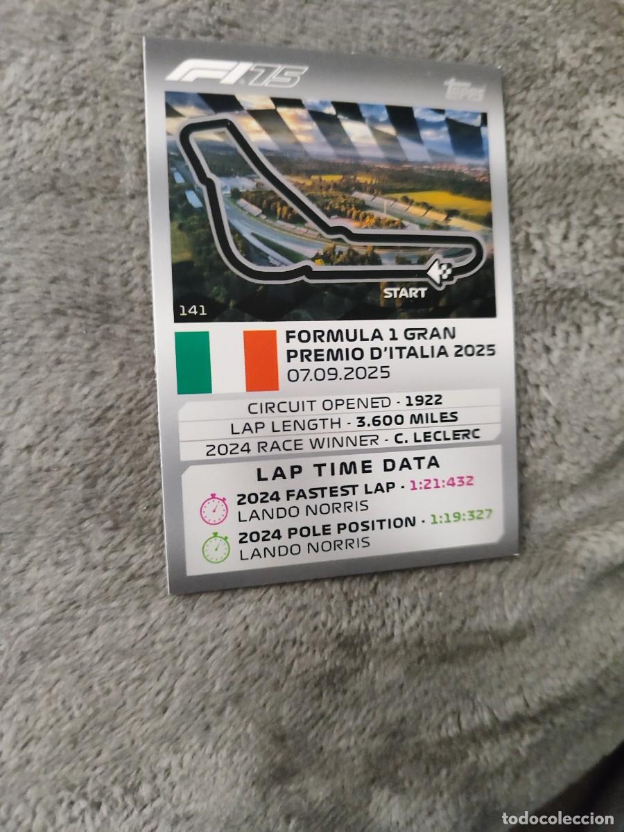 Coleccionismo deportivo: 141 TURBO ATTAX 2025 TOPPS AUTODROMO NAZIONALE MONZA TRACK PROFILES F1 FORMULA 1 25