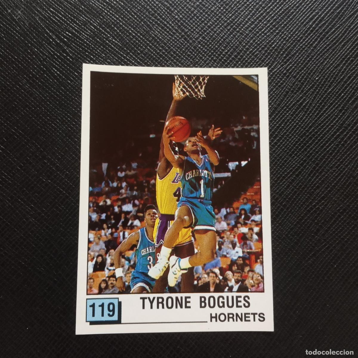 Coleccionismo deportivo: 119 TYRONE BOGUES HORNETS PANINI 1990 BASKET NBA 90 CROMO BALONCESTO - SIN PEGAR - A163 PG56 B