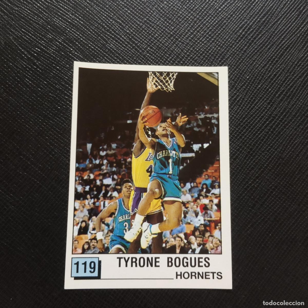 Coleccionismo deportivo: 119 TYRONE BOGUES HORNETS PANINI 1990 BASKET NBA 90 CROMO BALONCESTO - SIN PEGAR - A163 PG57