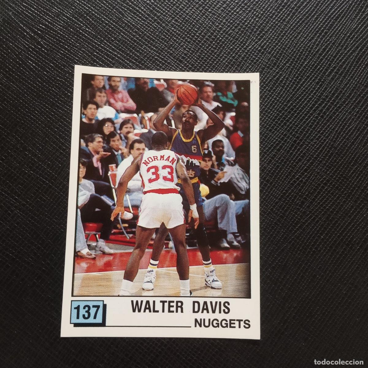Coleccionismo deportivo: 137 WALTER DAVIS NUGGETS PANINI 1990 BASKET NBA 90 CROMO BALONCESTO - SIN PEGAR - A163 PG60