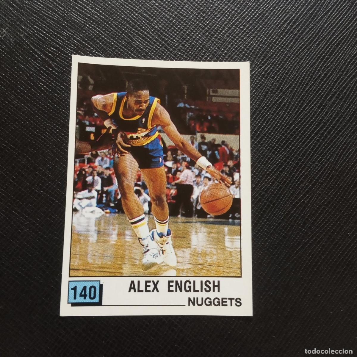 Coleccionismo deportivo: 140 ALEX ENGLISH NUGGETS PANINI 1990 BASKET NBA 90 CROMO BALONCESTO - SIN PEGAR - A163 PG62 B