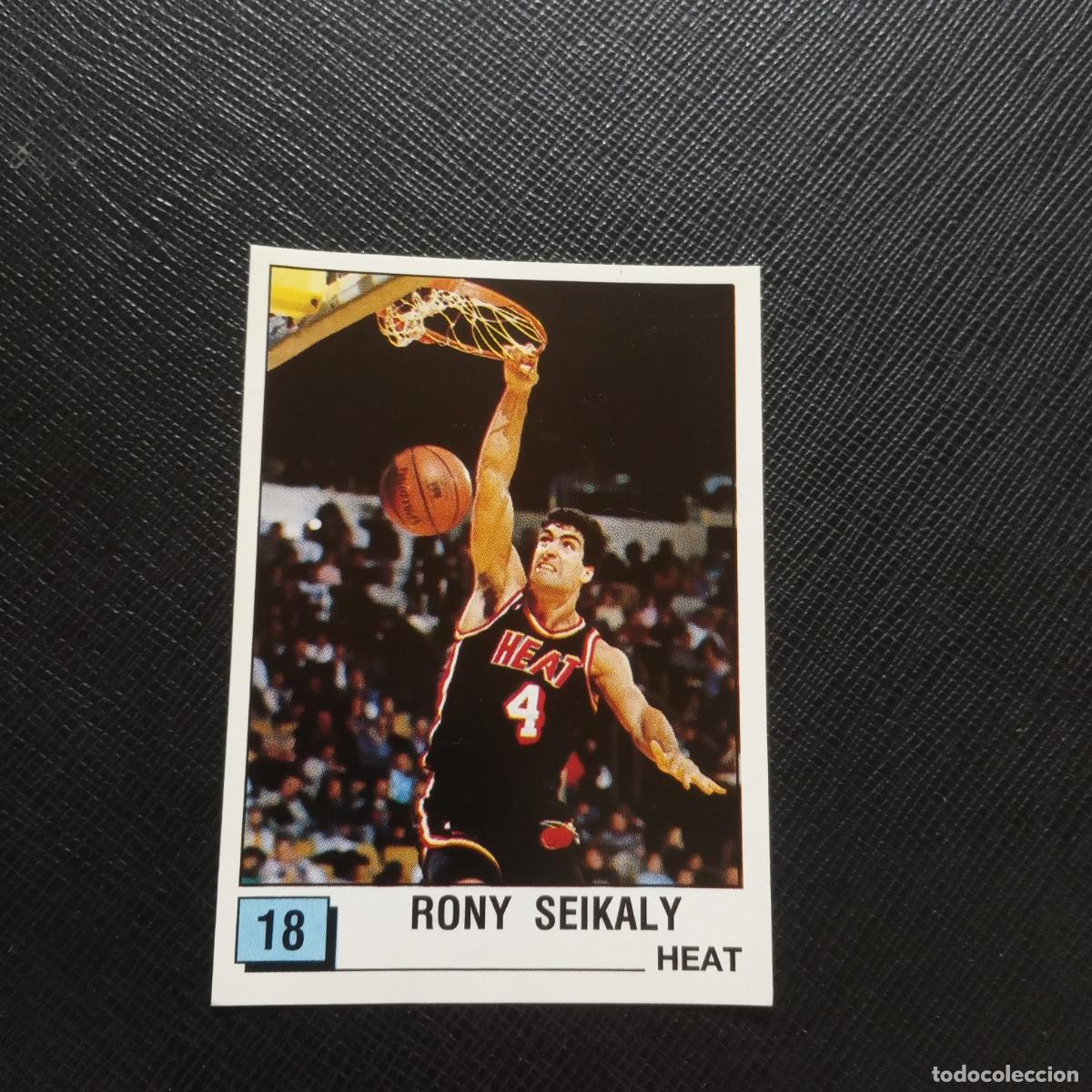 Coleccionismo deportivo: 18 RONY SEIKALY HEAT PANINI 1990 BASKET NBA 90 CROMO BALONCESTO - SIN PEGAR - A163 PG62