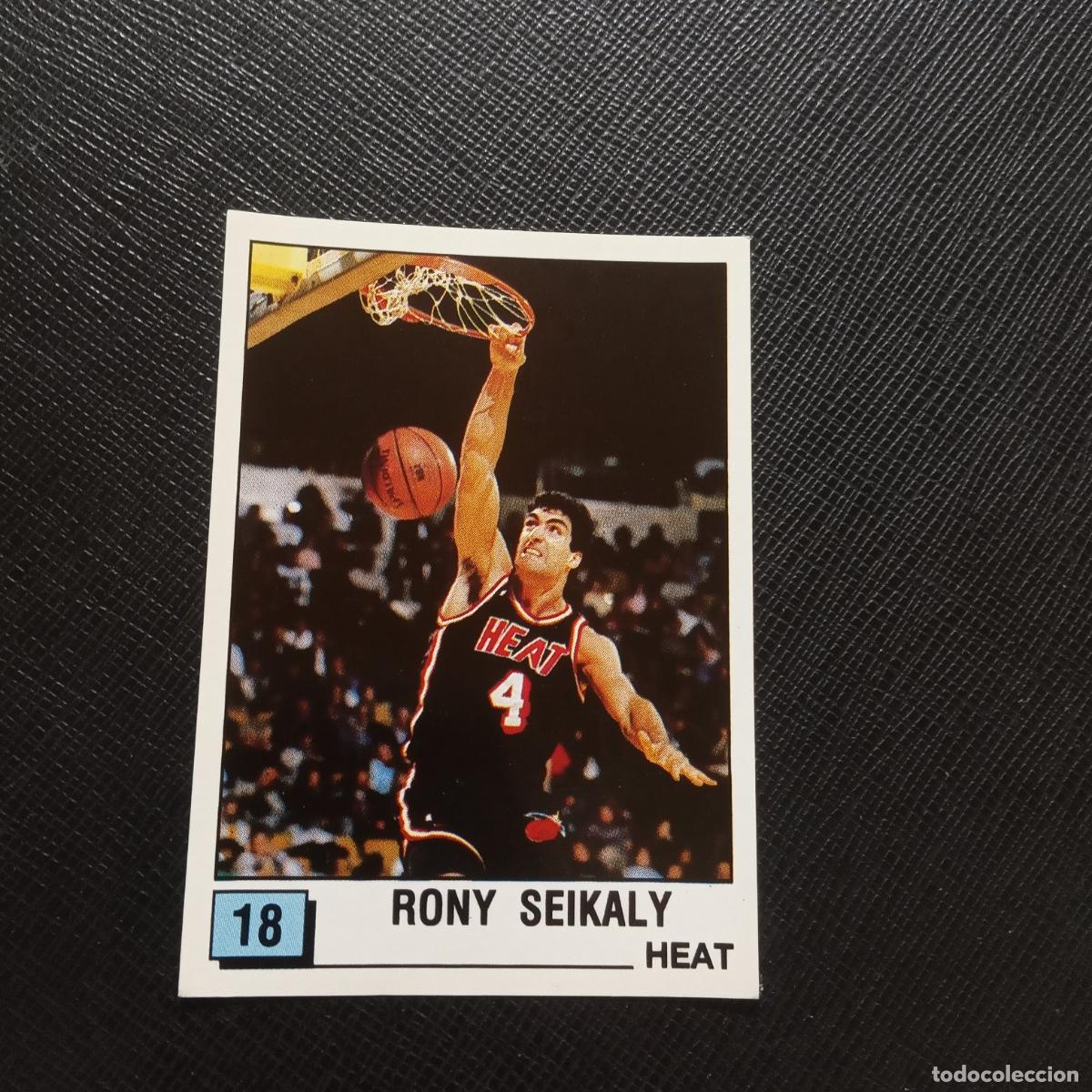 Coleccionismo deportivo: 18 RONY SEIKALY HEAT PANINI 1990 BASKET NBA 90 CROMO BALONCESTO - SIN PEGAR - A163 PG62 B